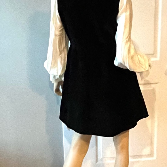 J.ING Black Velvet Dress with Cream Accents - Picture 5 of 6